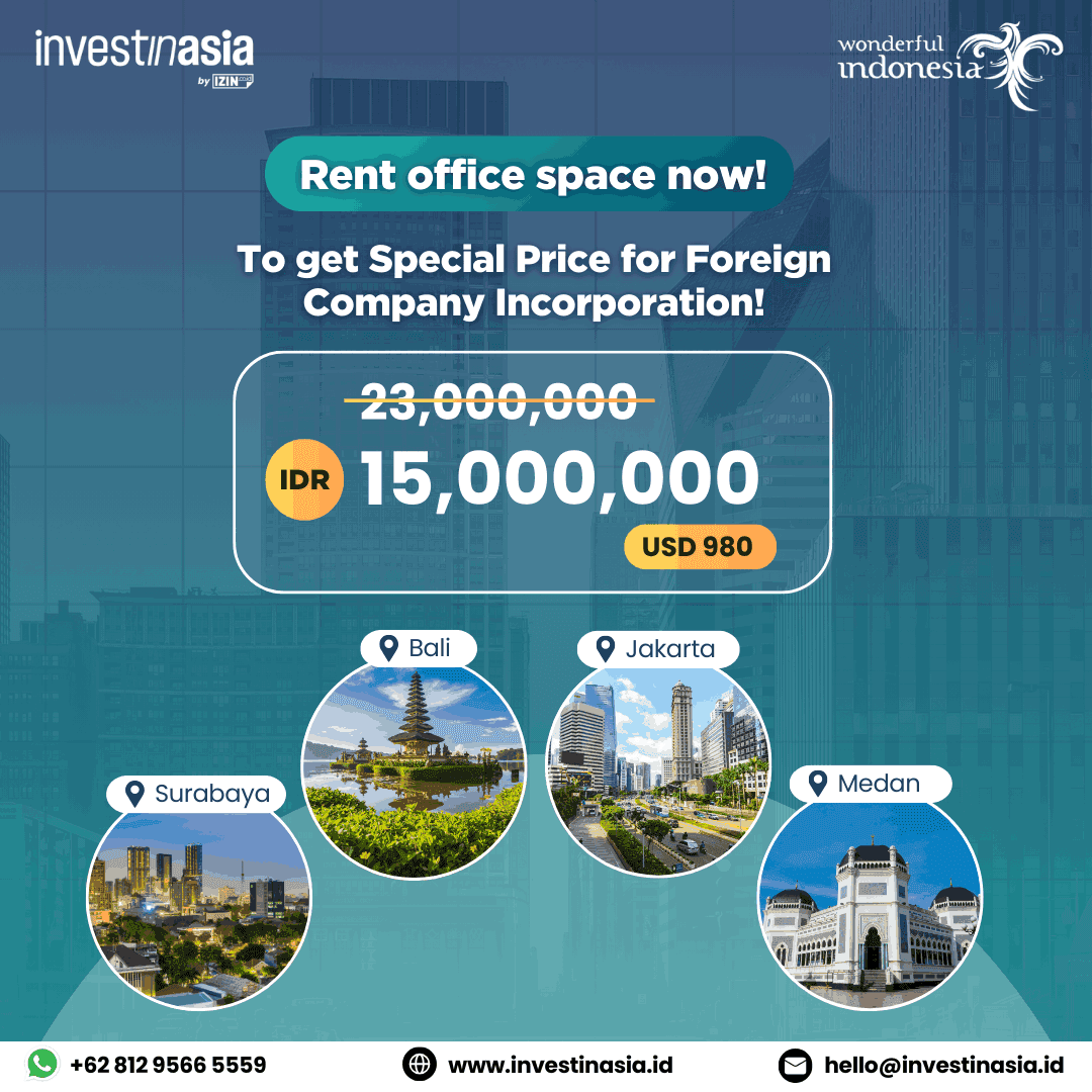 Office space rental promotion by InvestinAsia